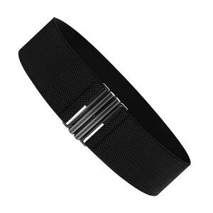 Wide Stretchy Waist Belts For Women,white Adjustable Elastic Ladies Waistband🐧